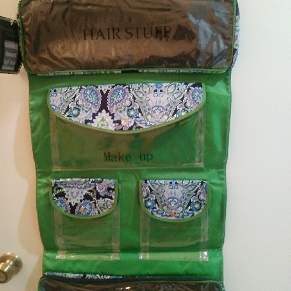 Toiletries travel bag. Hanging organizer